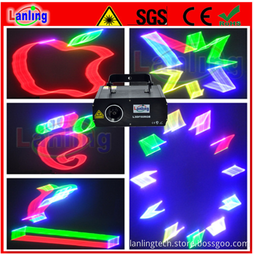 RGB 3D Laser Light Projector